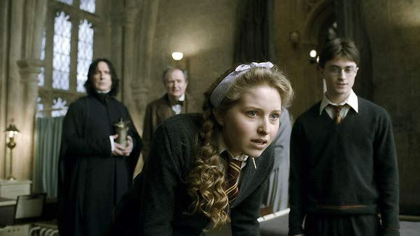 Harry Potter et le Prince de sang mêlé : Photo Alan Rickman, Jessie Cave, Daniel Radcliffe, Jim Broadbent