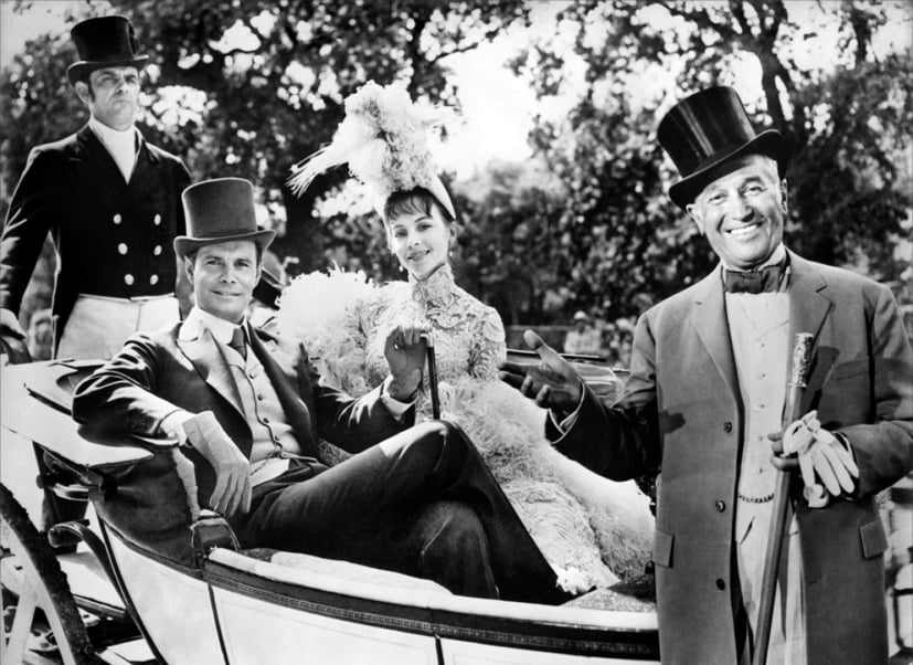 Gigi : Photo Maurice Chevalier, Louis Jourdan, Leslie Caron