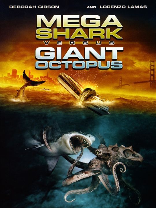 Mega Shark vs Giant Octopus : Affiche