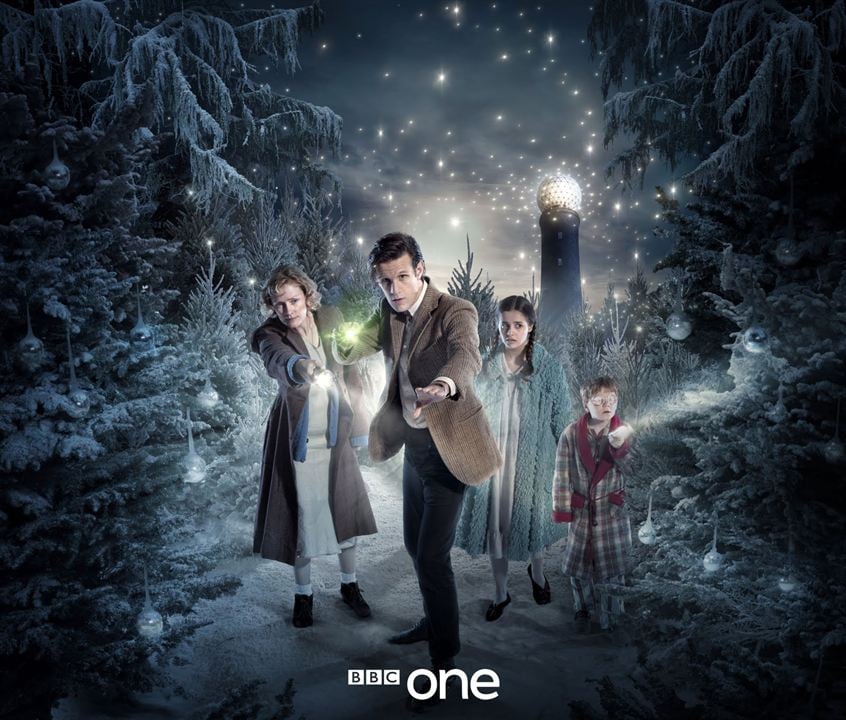 Photo Claire Skinner, Holly Earl, Matt Smith (XI), Maurice Cole
