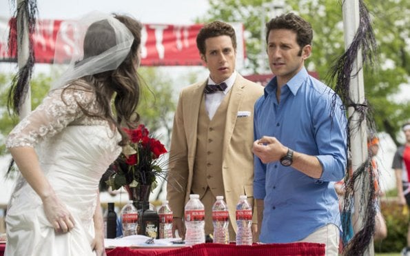 Royal Pains : Photo Mark Feuerstein, Katie Lowes, Paulo Costanzo