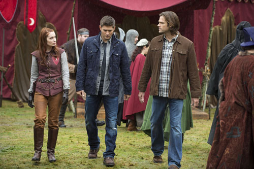 Supernatural : Photo Felicia Day, Jensen Ackles, Jared Padalecki