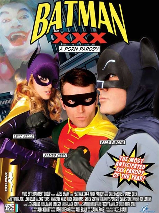Batman XXX : Affiche Dale DaBone, Randy Spears, Lexi Belle, Axel Braun