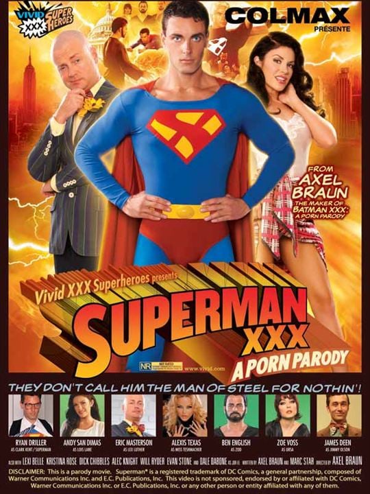 Superman XXX: A Porn Parody : Affiche Ryan Driller, Axel Braun, Andy San Dimas, Eric Masterson