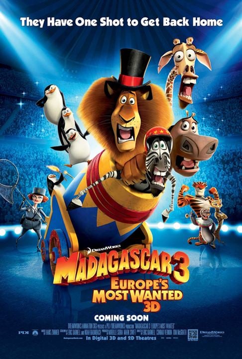 Madagascar 3, Bons Baisers D’Europe : Affiche