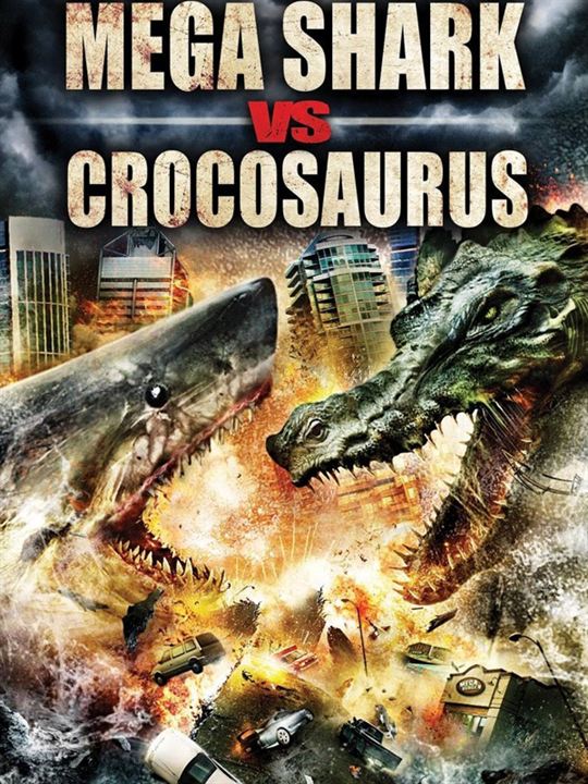 Mega Shark vs Crocosaurus : Affiche