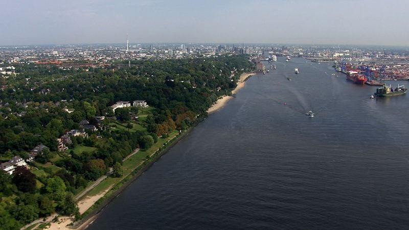 Die Elbe von oben : Photo