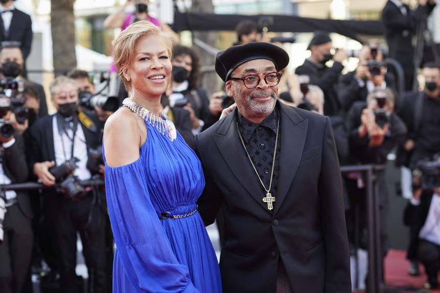 Le président du jury, Spike Lee, et sa femme