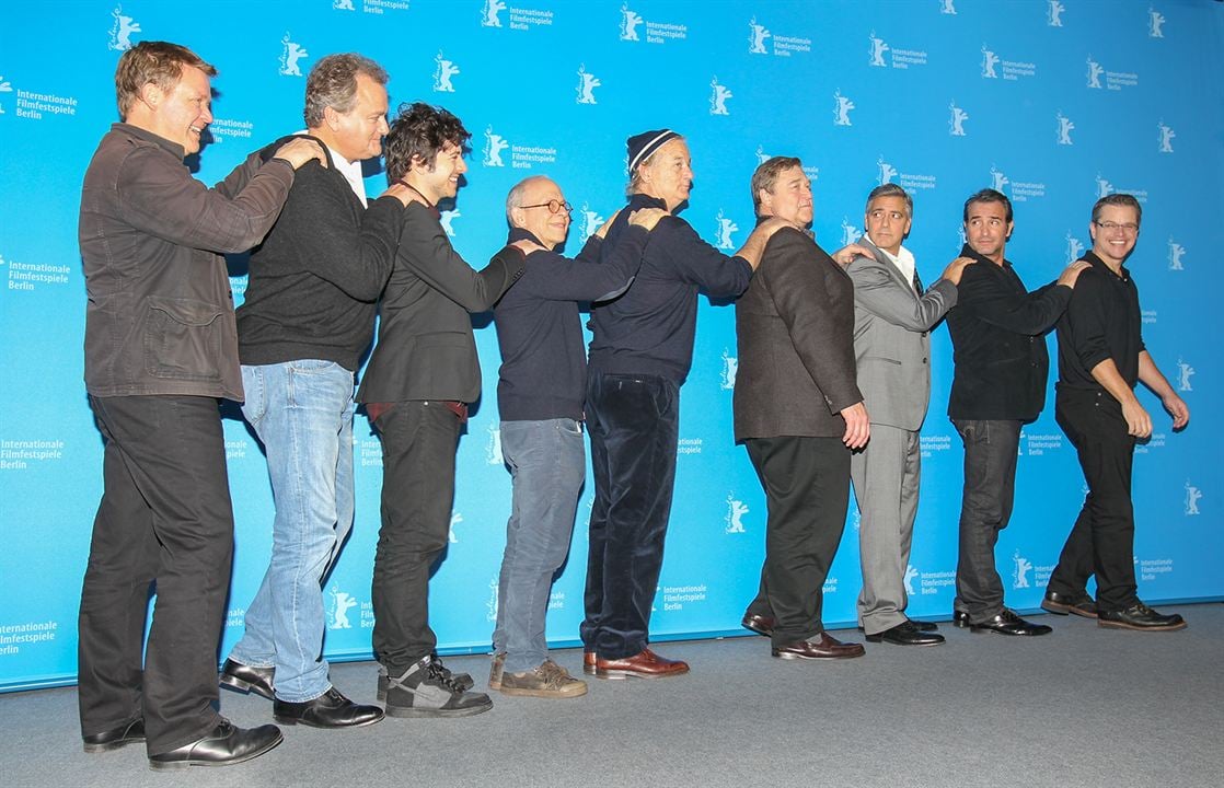 Monuments Men : Photo promotionnelle Matt Damon, Bob Balaban, Bill Murray, George Clooney, Dimitri Leonidas, John Goodman, Jean Dujardin
