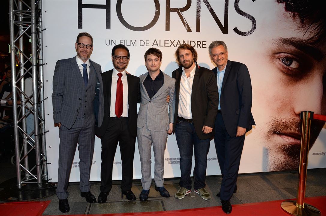 Horns : Photo promotionnelle Alexandre Aja, Riza Aziz, Joey McFarland, Daniel Radcliffe, Victor Hadida