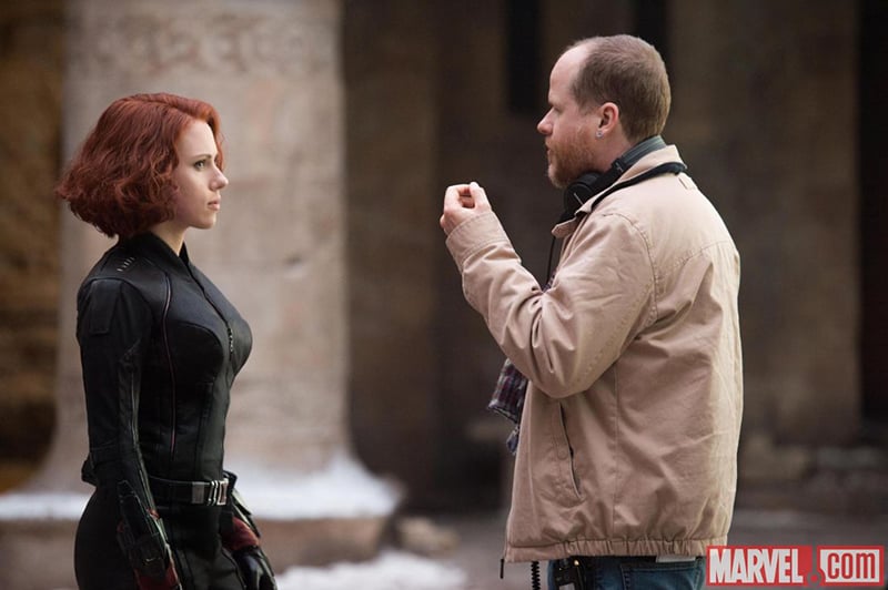 Avengers : L'ère d'Ultron : Photo Scarlett Johansson, Joss Whedon