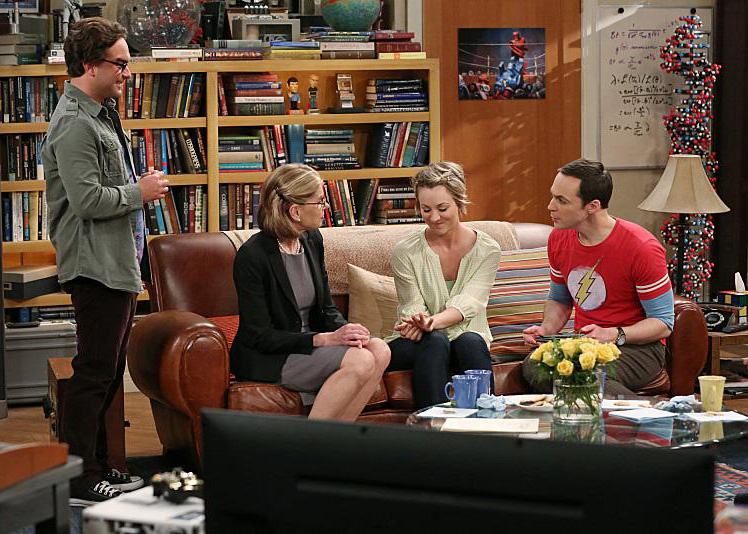 The Big Bang Theory : Photo Johnny Galecki, Kaley Cuoco, Laurie Metcalf, Christine Baranski