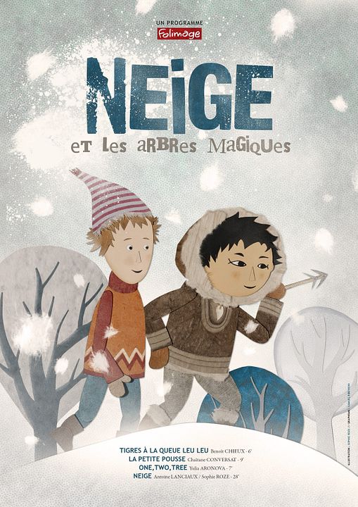 Neige et les arbres magiques : Affiche