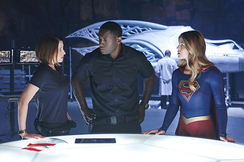 Supergirl : Photo Melissa Benoist, Chyler Leigh, David Harewood