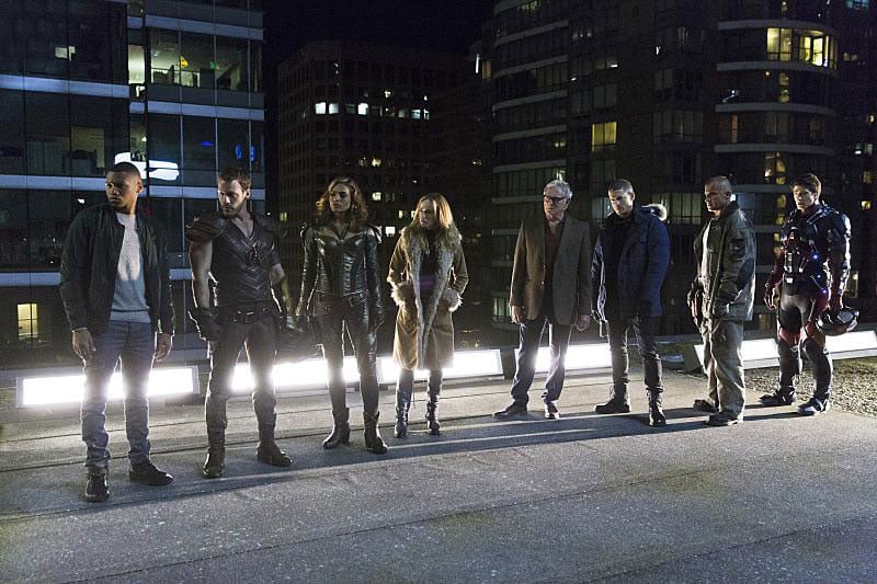 DC's Legends of Tomorrow : Photo Caity Lotz, Ciara Renée, Wentworth Miller, Victor Garber, Brandon Routh, Dominic Purcell, Franz Drameh, Falk Hentschel