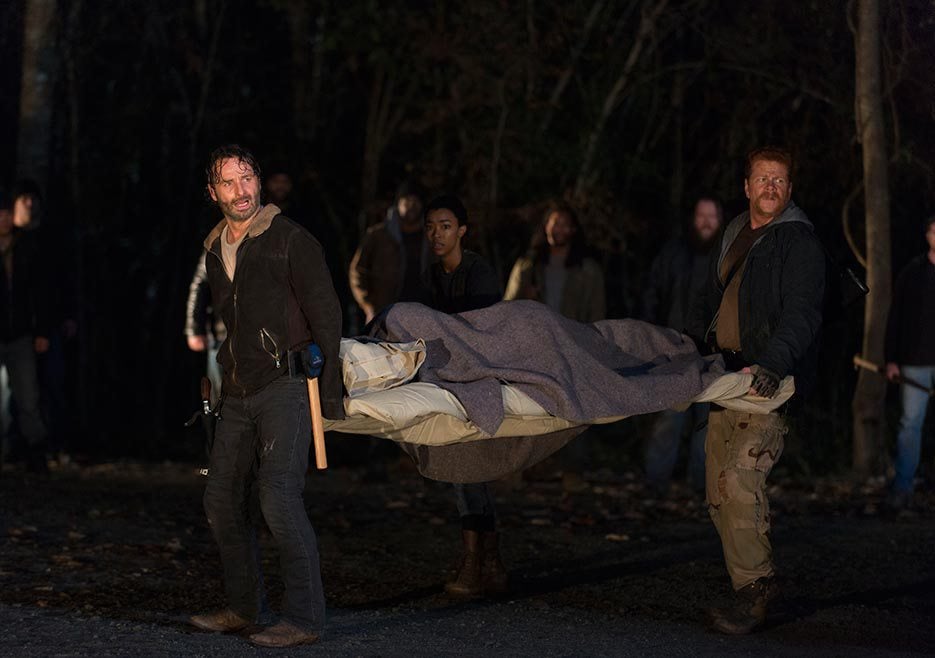 The Walking Dead : Photo Sonequa Martin-Green, Michael Cudlitz, Andrew Lincoln