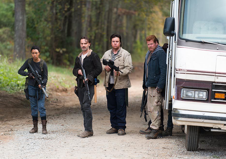 The Walking Dead : Photo Sonequa Martin-Green, Michael Cudlitz, Josh McDermitt, Andrew Lincoln