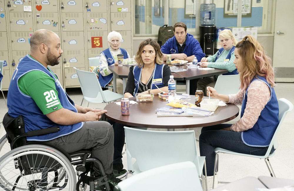 Superstore : Photo Nichole Bloom, Colton Dunn, Linda Porter, Kelly Schumann, Jon Barinholtz, America Ferrera