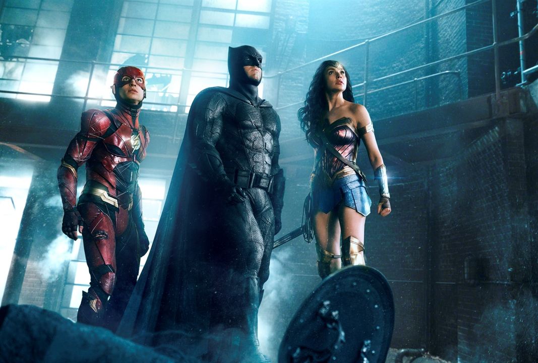 Justice League : Photo Ben Affleck, Ezra Miller, Gal Gadot