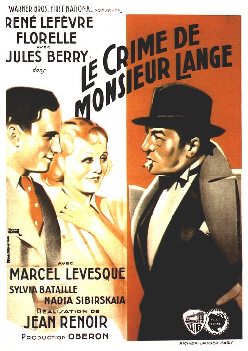 Le Crime De Monsieur Lange : Affiche