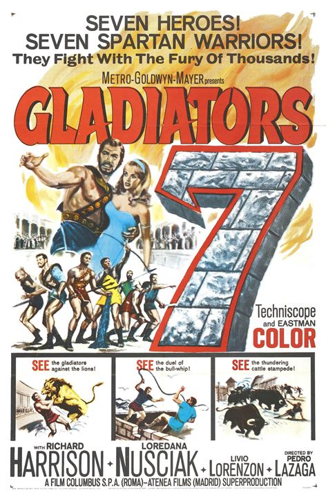 Les sept gladiateurs : Affiche
