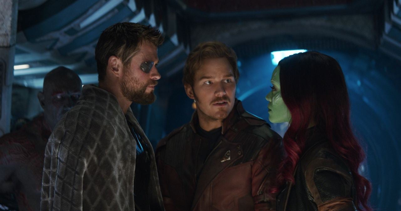 Avengers: Infinity War : Photo Chris Hemsworth, Zoe Saldana, Chris Pratt