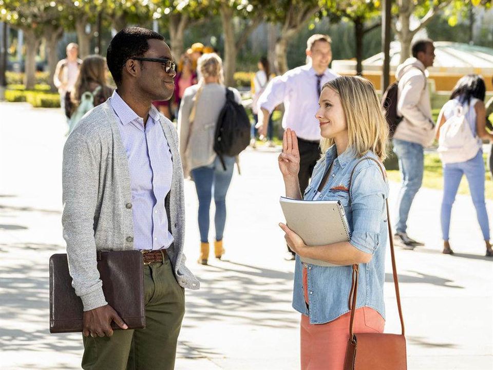 The Good Place : Photo William Jackson Harper, Kristen Bell