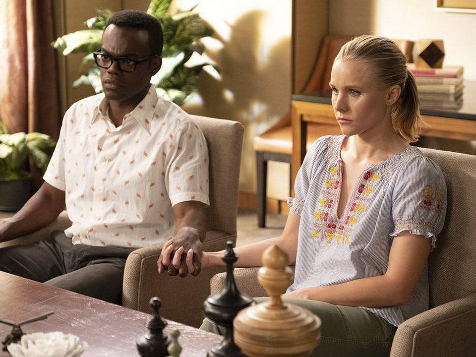 The Good Place : Photo Kristen Bell, William Jackson Harper
