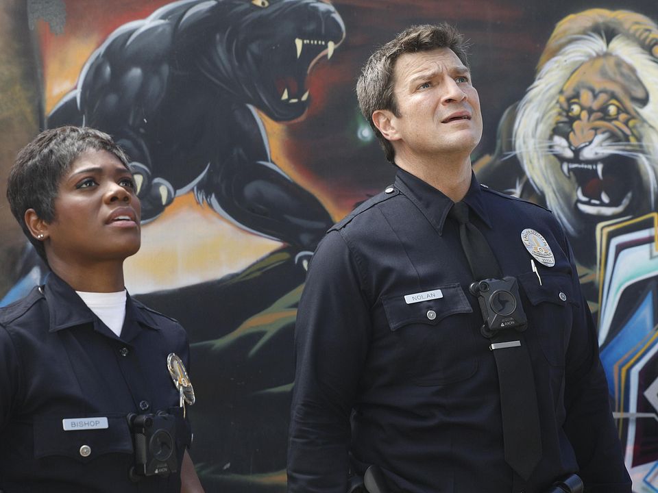 The Rookie : le flic de Los Angeles : Photo Afton Williamson, Nathan Fillion