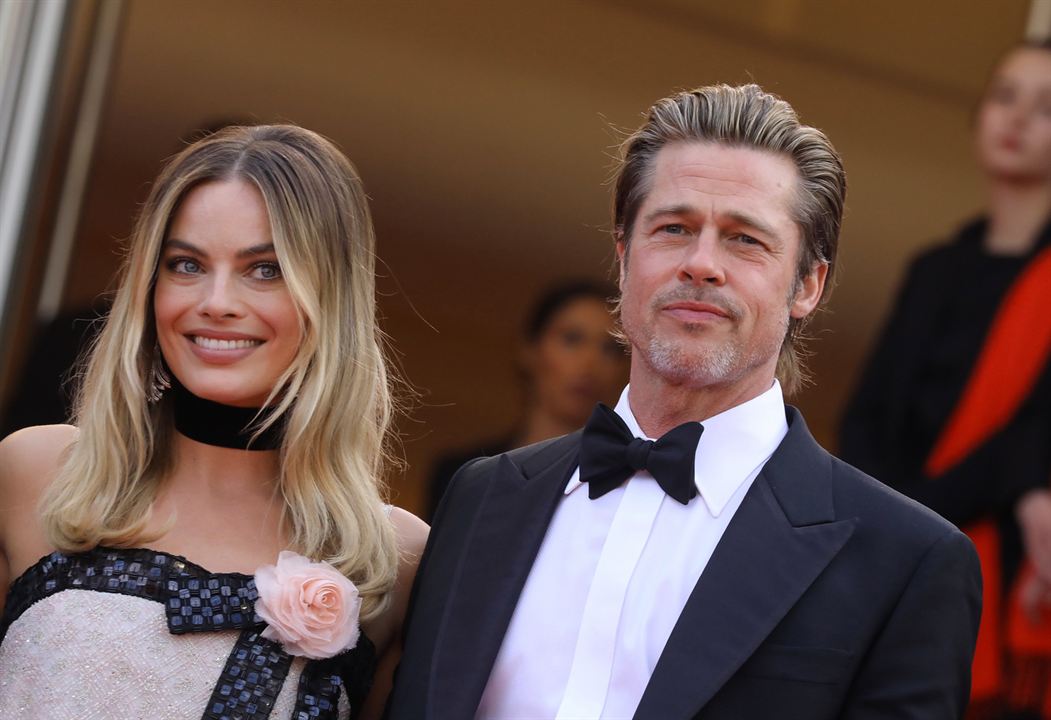 Once Upon a Time… in Hollywood : Photo promotionnelle Brad Pitt, Margot Robbie
