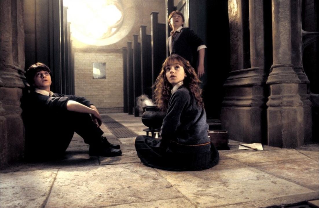 Harry Potter et la chambre des secrets : Photo Emma Watson, Daniel Radcliffe, Rupert Grint