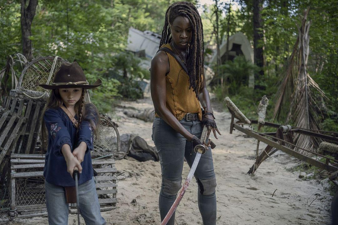 The Walking Dead : Photo Danai Gurira, Cailey Fleming