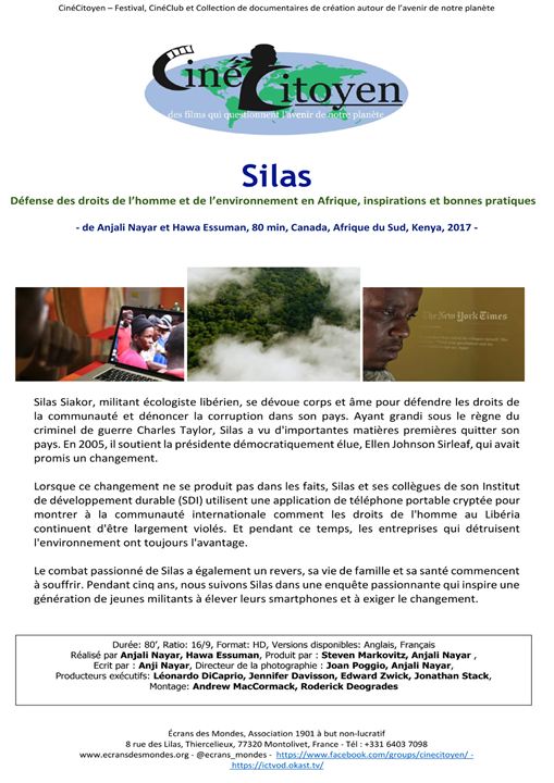 Silas : Affiche