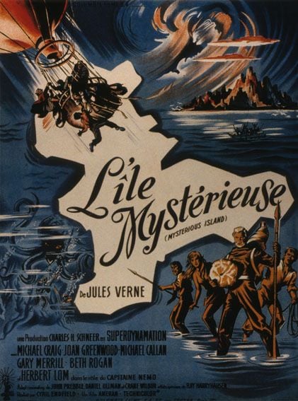 L'Ile mystérieuse : Affiche