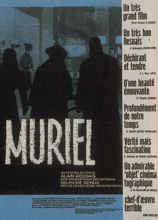 Muriel ou le temps d'un retour : Affiche