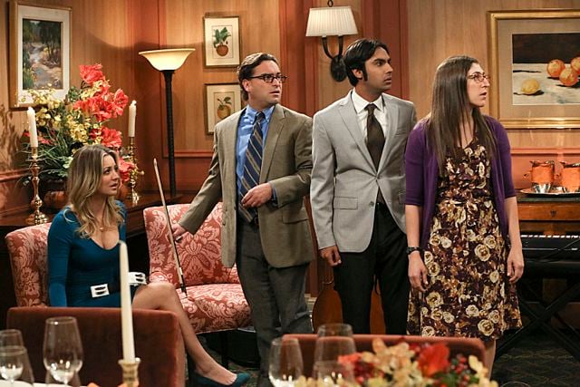 The Big Bang Theory : Photo Kaley Cuoco, Kunal Nayyar, Johnny Galecki, Mayim Bialik
