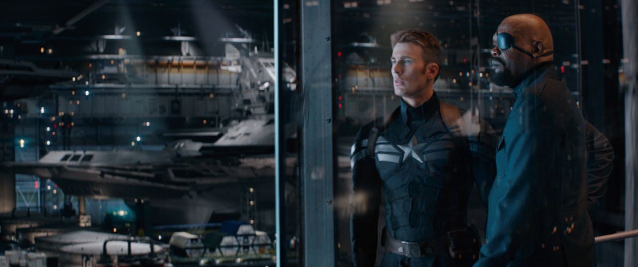 Captain America, le soldat de l'hiver : Photo Samuel L. Jackson, Chris Evans