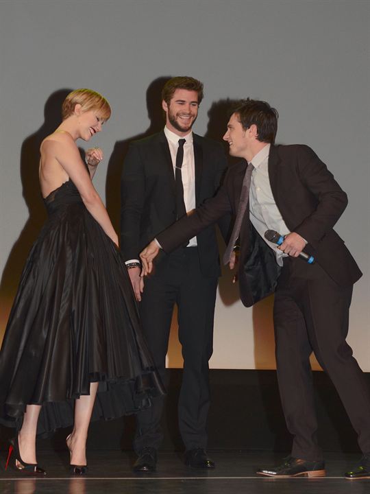 Hunger Games - L'embrasement : Photo promotionnelle Josh Hutcherson, Jennifer Lawrence, Liam Hemsworth