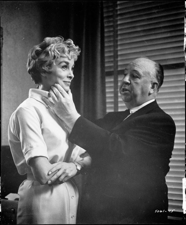 Psychose : Photo Alfred Hitchcock, Janet Leigh