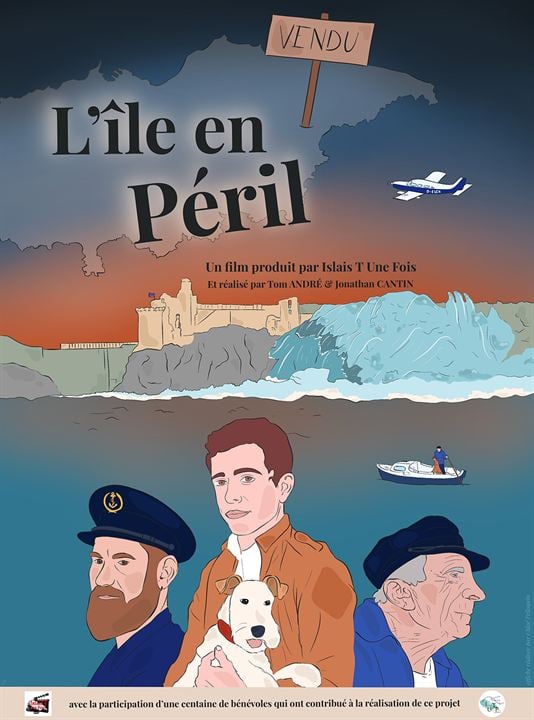 L'île en Péril : Affiche