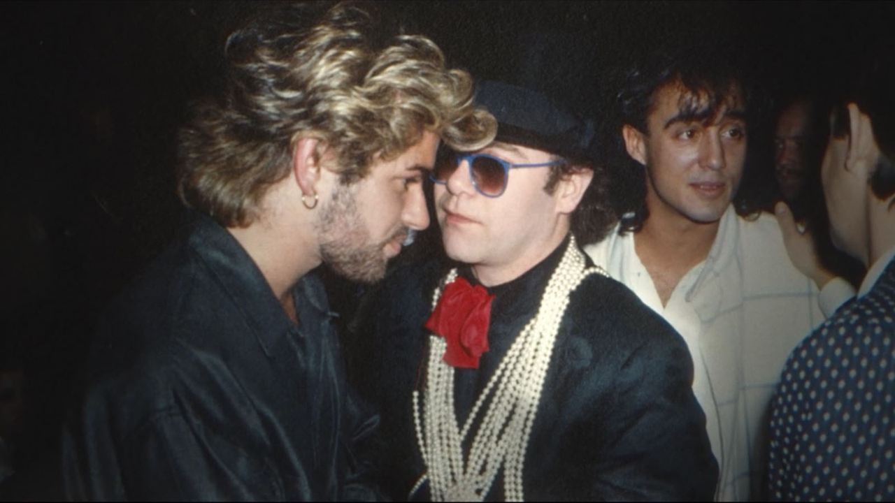 Wham! : Photo Elton John, George Michael, Andrew Ridgeley