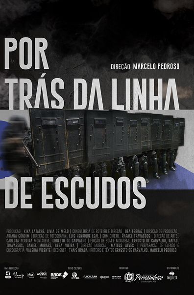Affiche du film Por Trás da Linha de Escudos