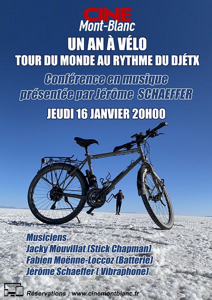 Affiche du film Un an à vélo - Tour du monde au rythme du Djétx