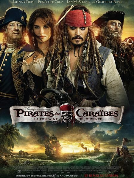Affiche du film Pirates des Caraïbes: La Fontaine de jouvence
