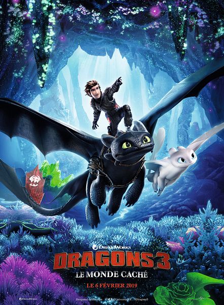Affiche du film Dragons 3 : Le monde caché
