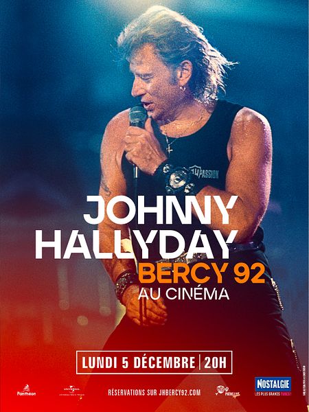 Affiche du film Johnny Hallyday - Bercy 1992 au cinéma