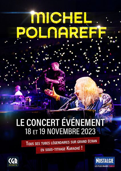 Affiche du film Michel Polnareff - Le concert iconique au cinéma