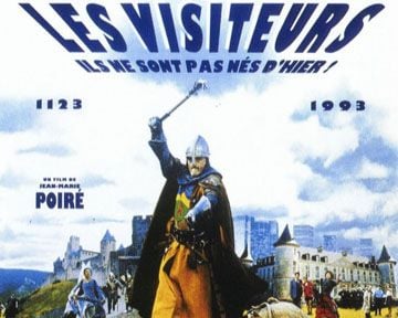 Aujourd'hui, pleins feux sur "Les Visiteurs". Mais qu'est; ce que c'est que ce binz ??? Il y a des gaffes partout !!!