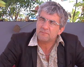 Rencontre cannoise avec le réalisateur Alain Guiraudie et ses comédiens Pierre Deladonchamps et Christophe Paou.