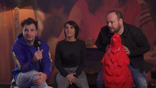 Interview de Florence Foresti, Michaël Youn et Alban Ivanov, les stars du film Lucky.